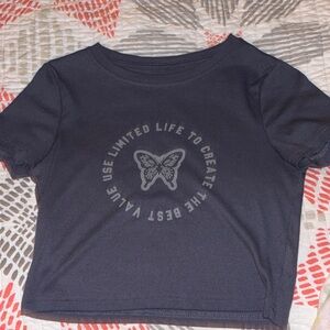 Kids Navy Blue Graphic Tee